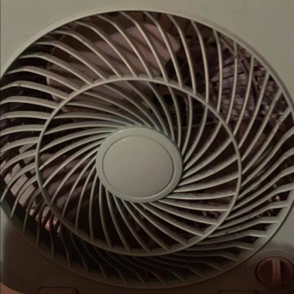 Teal bedroom medium fan for side bed